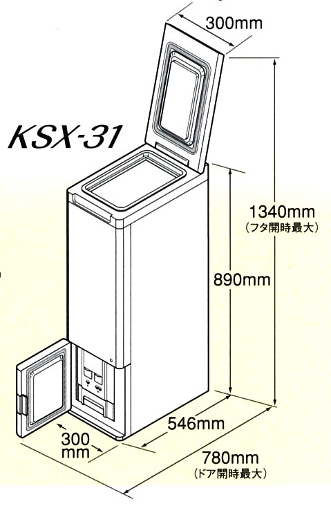 静岡製機 保冷米びつ「愛妻庫」KSX-31（白米30ｋｇ用)｜日本製
