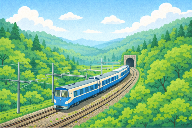 山間部の鉄道